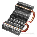 Heat Pipe Applied Heatsink with Aluminum Fins, Used in Industrial Device Systems
